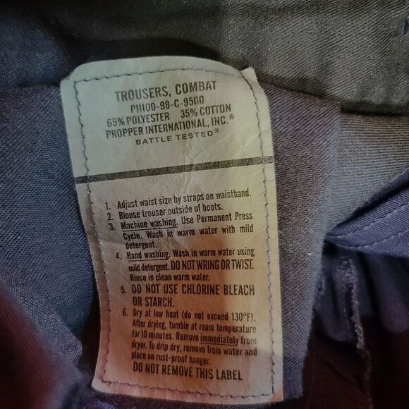 Propper Public Safety Mens Cargo Pants Size 31-35 Polyester Blend Adjustable - Picture 8 of 13